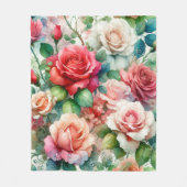 Muster der Whimsikschen Rose Fleecedecke (Vorderseite)