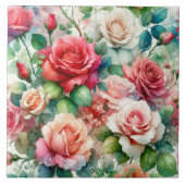 Muster der Whimsikschen Rose Fliese (Vorderseite)