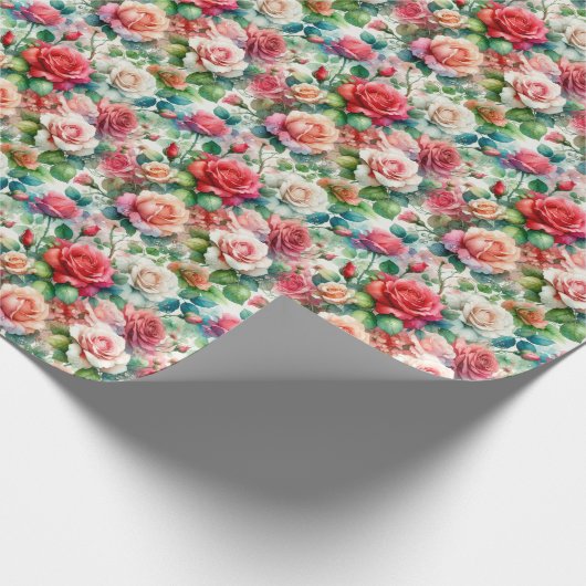 Muster der Whimsikschen Rose Geschenkpapier (Ecke)
