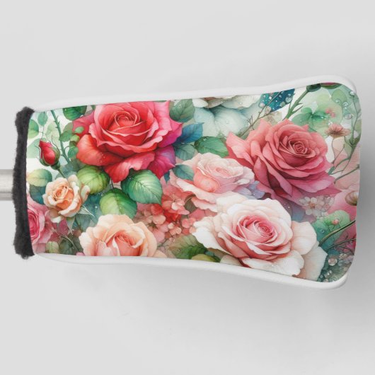 Muster der Whimsikschen Rose Golf Headcover (Vorderseite)