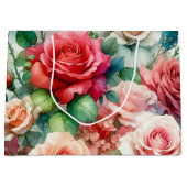 Muster der Whimsikschen Rose Große Geschenktüte (Vorderseite)