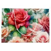 Muster der Whimsikschen Rose Große Geschenktüte (Rückseite)