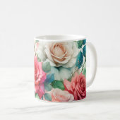 Muster der Whimsikschen Rose Kaffeetasse (VorderseiteRechts)