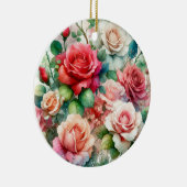 Muster der Whimsikschen Rose Keramik Ornament (Rechts)