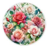 Muster der Whimsikschen Rose Keramikknauf (Vorderseite)