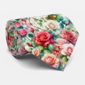 Muster der Whimsikschen Rose Krawatte (Gerollt)