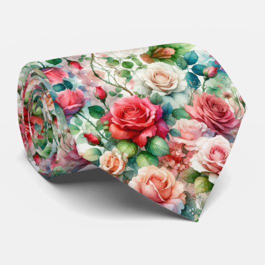 Muster der Whimsikschen Rose Krawatte (Gerollt)