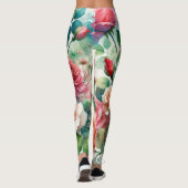 Muster der Whimsikschen Rose Leggings (Rückseite)