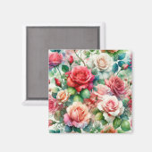 Muster der Whimsikschen Rose Magnet (Vorderseite/Rückseite)