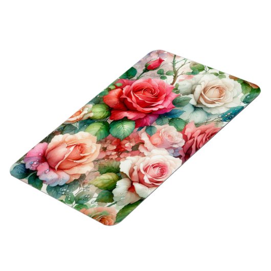 Muster der Whimsikschen Rose Magnet (Linke Seite)