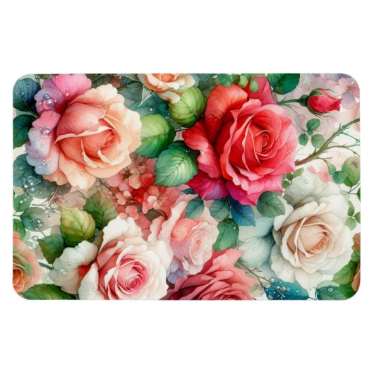 Muster der Whimsikschen Rose Magnet (Horizontal)