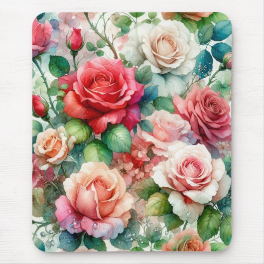 Muster der Whimsikschen Rose Mousepad (Vorne)