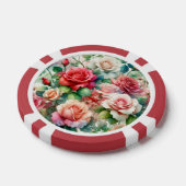 Muster der Whimsikschen Rose Pokerchips (Einzeln)