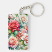Muster der Whimsikschen Rose Schlüsselanhänger (Rückseite)