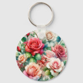 Muster der Whimsikschen Rose Schlüsselanhänger (Rückseite)