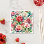 Muster der Whimsikschen Rose Serviette (Beispiel)