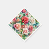 Muster der Whimsikschen Rose Serviette (Ecke)