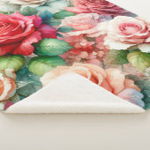 Muster der Whimsikschen Rose Sherpadecke (3/4)