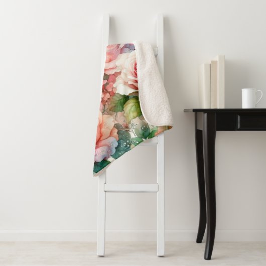 Muster der Whimsikschen Rose Sherpadecke (Beispiel)