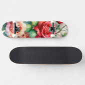 Muster der Whimsikschen Rose Skateboard (Horizontal)