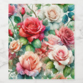 Muster der Whimsikschen Rose Weinetikett (Einzelnes Label)