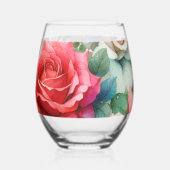Muster der Whimsikschen Rose Weinglas Ohne Stiel (Links)