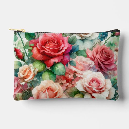Muster der Whimsikschen Rose Zubehörtasche (Vorderseite)