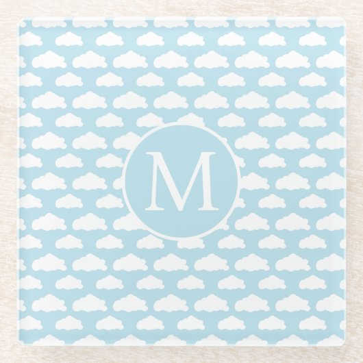 Muster der Whimsikwolke Glasuntersetzer (Vorderseite)