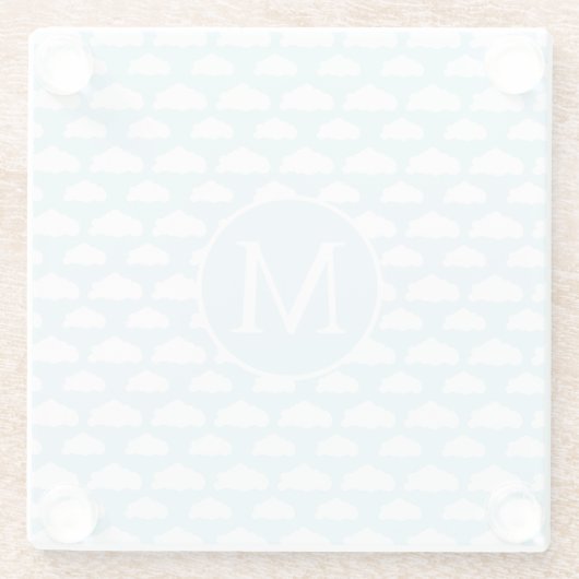 Muster der Whimsikwolke Glasuntersetzer (Rückseite)