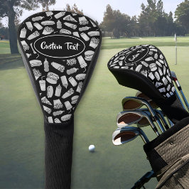 Muster der White Fast Food Icons Golf Headcover