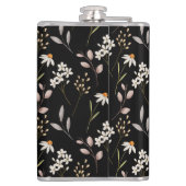 Muster der Wildblume Flachmann (Rückseite)