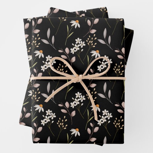 Muster der Wildblume Geschenkpapier Set (Beispiel)