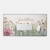 Muster der Wildblume Schreibtischunterlage (Tastatur & Maus)