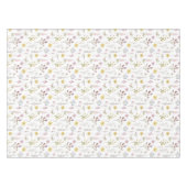 Muster der Wildblumen für die Wasserfarbenfeder Tischdecke (Vorderseite (Horizontal))