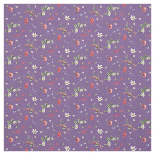 Muster der Wildblumen für Wasserfarben Stoff (Muster)
