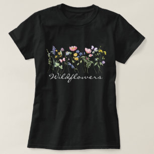 Muster der Wildblumen T-Shirt