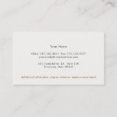 Muster der wilden Blume des Whimsical Country Visitenkarte (Rückseite)