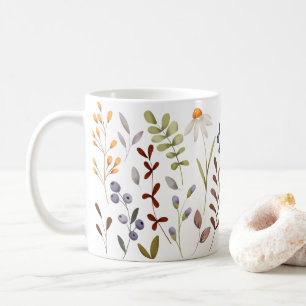 Muster der Wilden Blume im Herbst Kaffeetasse