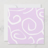 Muster der Wirbel, wirbelfarbenes Muster, Bat Mitz Einladung (Rückseite)
