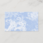 Muster der Wirbel, wirbelnde Muster, wirbeln, blau Visitenkarte (Rückseite)