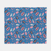 Muster des 90er-Comic Fleecedecke (Vorderseite (Horizontal))