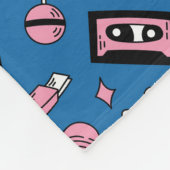 Muster des 90er-Comic Fleecedecke (Ecke)