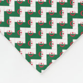Muster des algerischen Flaggenmusters Fleecedecke (Ecke)