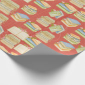 Muster des Aquarellbuchs Geschenkpapier (Ecke)