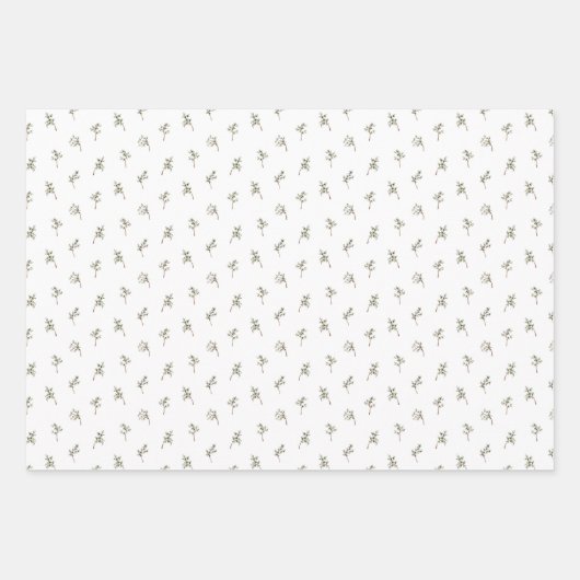 Muster des Aquarellwaldes Geschenkpapier Set (Vorderseite 2)