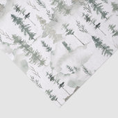 Muster des Aquarellwaldes Seidenpapier (Detail)