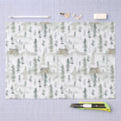 Muster des Aquarellwaldes Seidenpapier (Handwerk)