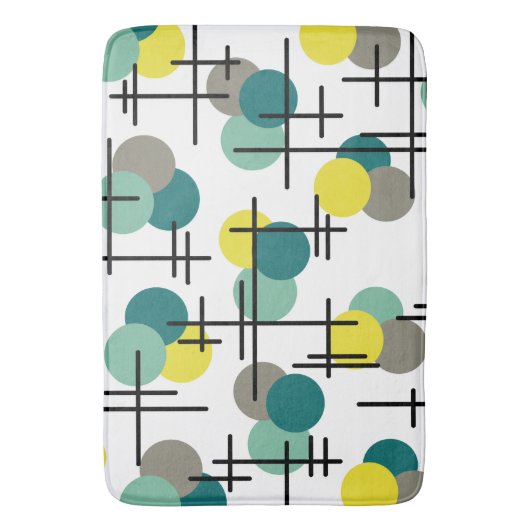 Muster des Atomalters Badematte (Vorderseite Vertikal)