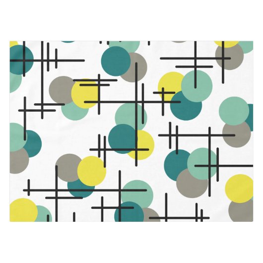 Muster des Atomalters Tischdecke (Vorderseite (Horizontal))