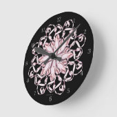 Muster des Balletts (rosa) Uhr (Winkel)